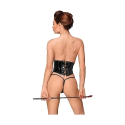 CORSET UNDERBUST PVC - NEGRO