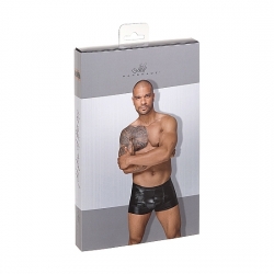 BOXERS EFECTO MOJADO PVC - NEGRO