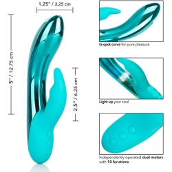 DAZZLED BRILLIANCE VIBRADOR RAMPANTE - TURQUESA