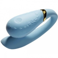 ZALO VERSAILLES FANFAN VIBRADOR PARA PAREJAS CONTROL REMOTO - AZUL