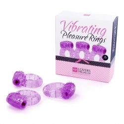 LOVERSPREMIUM - ANILLOS DE PLACER 3 UDS MORADO