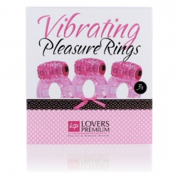 LOVERSPREMIUM - ANILLOS DE PLACER 3 UDS ROSA