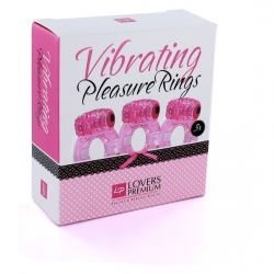 LOVERSPREMIUM - ANILLOS DE PLACER 3 UDS ROSA