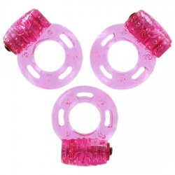 LOVERSPREMIUM - ANILLOS DE PLACER 3 UDS ROSA