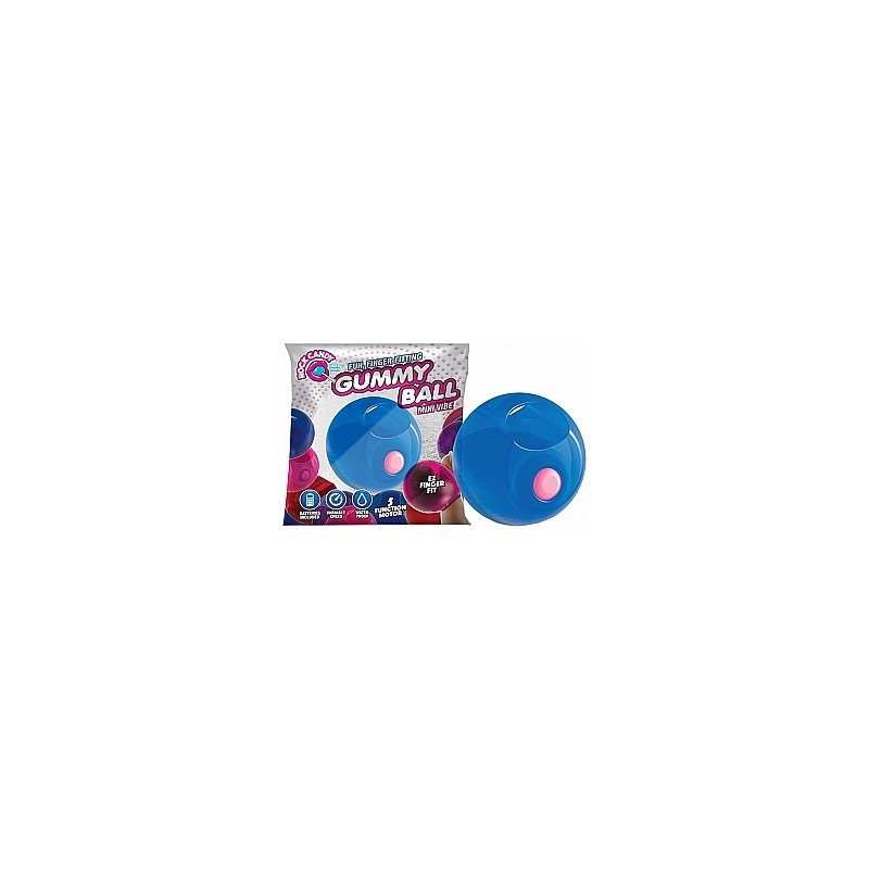 GUMMY BALLS BOLA VIBRADORA - AZUL