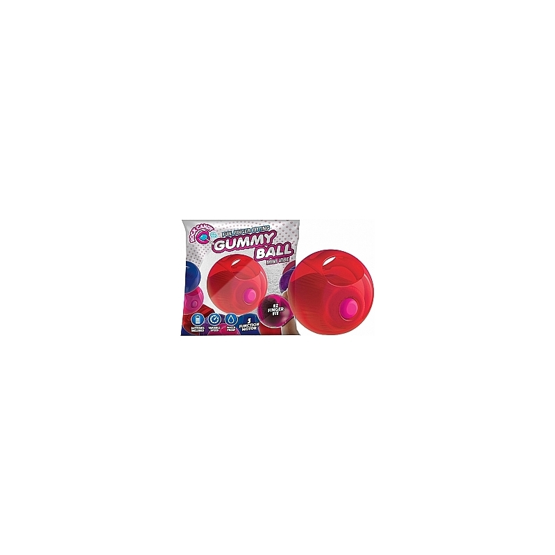 GUMMY BALLS BOLA VIBRADORA - ROJO