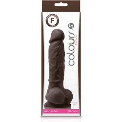 COLOURS PLEASURES PENE REALÍSTICO 18CM - MARRÓN