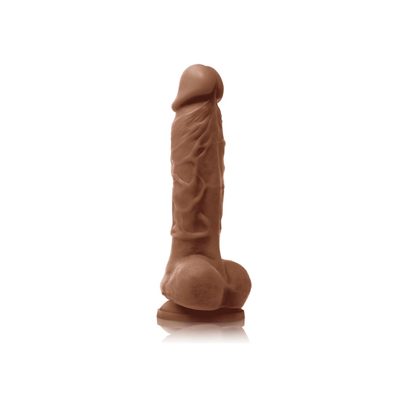 COLOURS PLEASURES PENE REALÍSTICO 18CM - CARAMELO