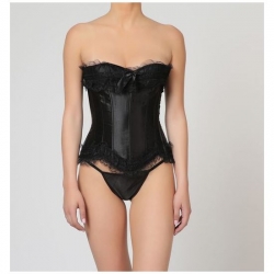 CORSET BROKAT NEGRO