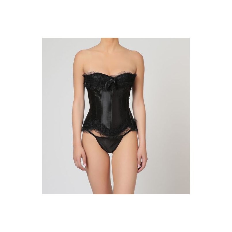 CORSET BROKAT NEGRO