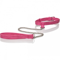 TICKLE ME COLLAR ROSA CON CADENA