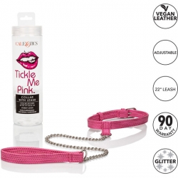 TICKLE ME COLLAR ROSA CON CADENA