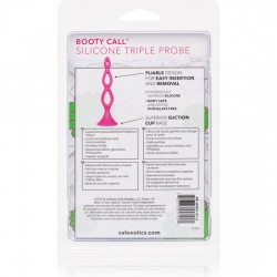 TRIPLE PROBE PLUG ANAL SILICONA - ROSA