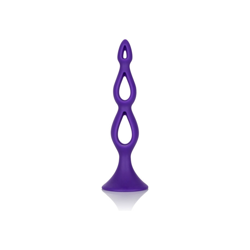 TRIPLE PROBE PLUG ANAL SILICONA - MORADO