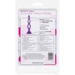 TRIPLE PROBE PLUG ANAL SILICONA - MORADO