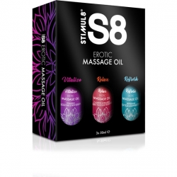 S8 SET DE ACEITES DE MASAJE 3UDS X 50ML