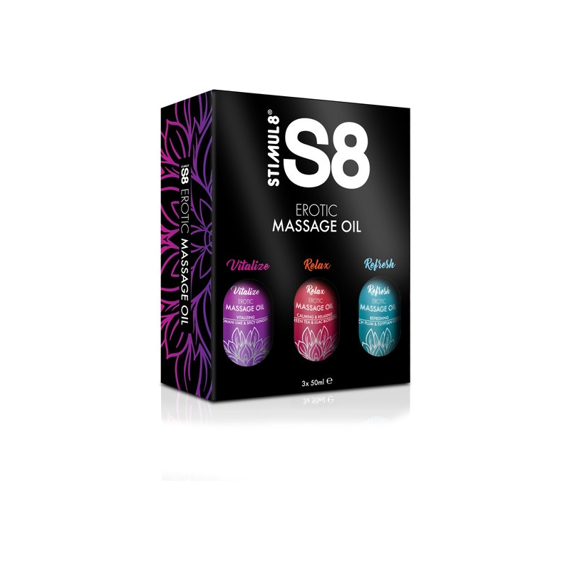 S8 SET DE ACEITES DE MASAJE 3UDS X 50ML