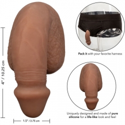 PACKING PENIS - PENE DE SILICONA 10CM - MARRÓN