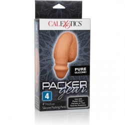 PACKING PENIS - PENE DE SILICONA 10CM - CARAMELO