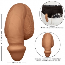 PACKING PENIS - PENE DE SILICONA 10CM - CARAMELO