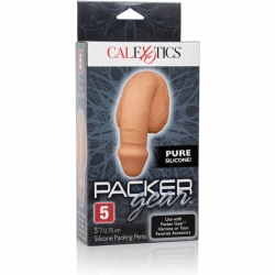 PACKING PENIS - PENE DE SILICONA 12,75CM - CARAMELO