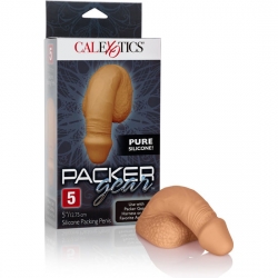 PACKING PENIS - PENE DE SILICONA 12,75CM - CARAMELO