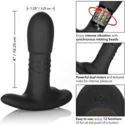 ECLIPSE BEADED PROBE VIBRADOR PUNTO P - NEGRO