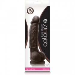 COLOURS DUAL DENSITY PENE SILICONA 17CM - MARRÓN