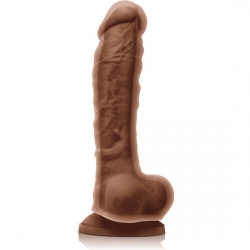 COLOURS DUAL DENSITY PENE SILICONA 24CM - CARAMELO