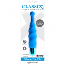 FUN VIBE VIBRADOR DE SILICONA - AZUL