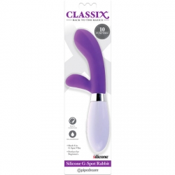 CONEJITO VIBRADOR PUNTO G DE SILICONA - MORADO