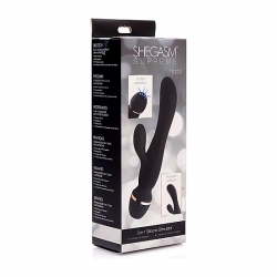 SHEGASM SUPREME 3 EN 1 VIBRADOR RAMPANTE CON SUCCIONADOR - NEGRO