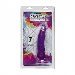 CRYSTAL JELLIES THIN DONG 18CM - MORADO