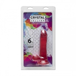 CRYSTAL JELLIES PENE CON TESTÍCULOS 26CM - ROSA