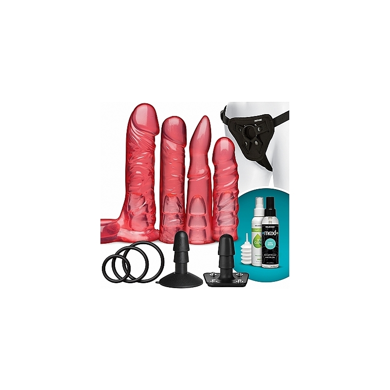 KIT CRYSTAL JELLIES CON VIBRADOR CONTROL REMOTO - ROSA