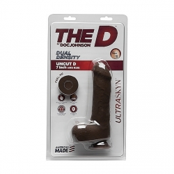 UNCUT D - PENE REALÍSTICO ULTRASKYN 17,5CM - CHOCOLATE