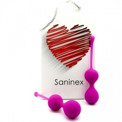 SANINEX DOUBLE CLEVER - INTELIGENTES ESFERAS VAGINALES MORADO