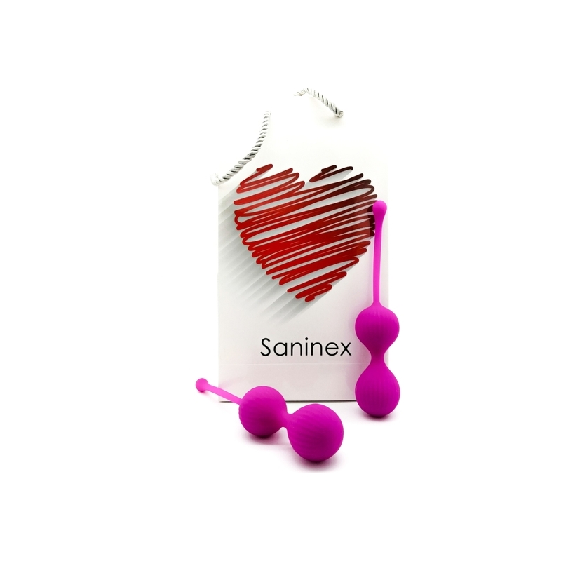 SANINEX DOUBLE CLEVER - INTELIGENTES ESFERAS VAGINALES MORADO