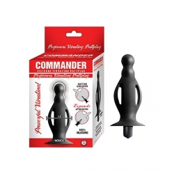 COMMANDER BEGINNERS PLUG ANAL VIBRADOR - NEGRO