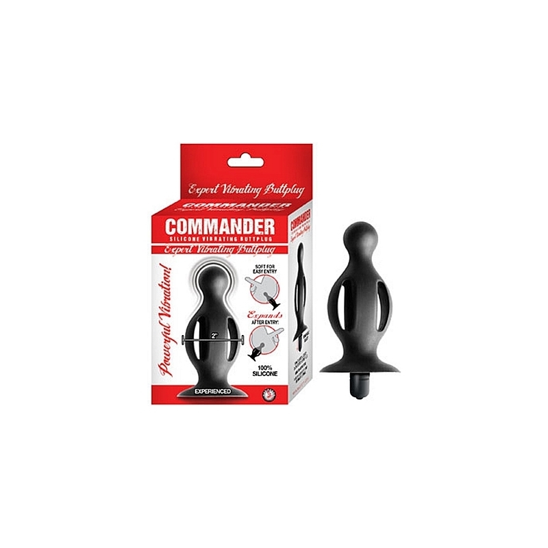 COMMANDER EXPERT PLUG ANAL VIBRADOR - NEGRO