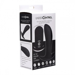 VIBRADOR DE PRÓSTATA DE SILICONA CON CONTROL REMOTO - NEGRO