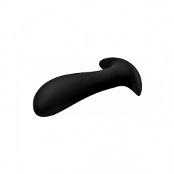 VIBRADOR DE PRÓSTATA DE SILICONA CON CONTROL REMOTO - NEGRO