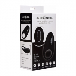 ANILLO VIBRADOR DE SILICONA CON CONTROL REMOTO - NEGRO