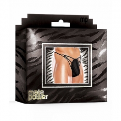 MALE POWER CAGE G-THONG TANGA NEGRO