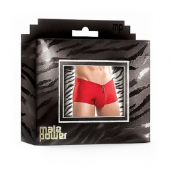 MALE POWER BOXER CON CREMALLERA ROJO