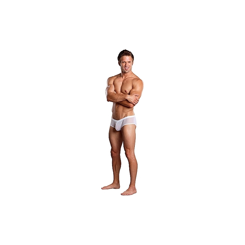 MALE POWER BOXER BLANCO TRANSPARENCIAS