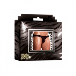 MALE POWER BIKINI NEGRO TRANSPARENCIAS