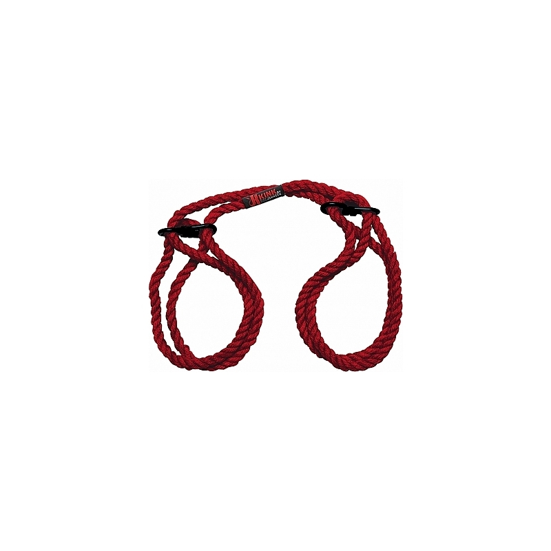 HOGTIED - BIND & TIE - ATADURAS DE CUERDA PARA MUÑECAS Y TOBILLOS - ROJO