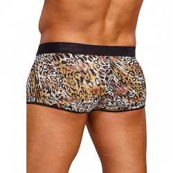 MALE POWER SHORT ESTAMPADO LEOPARDO MARRON