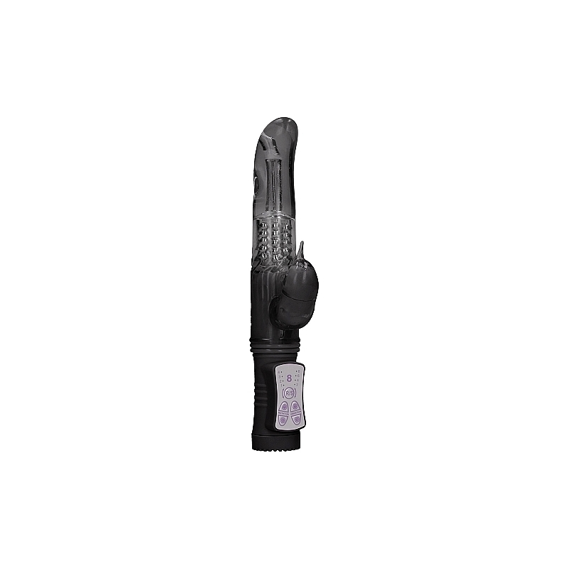 VIBRADOR RAMPANTE DOLPHIN CON ROTACIÓN - NEGRO